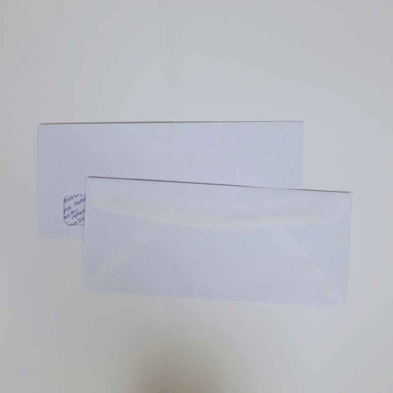 #10 white Wove Window Peel & seel Security Tint
