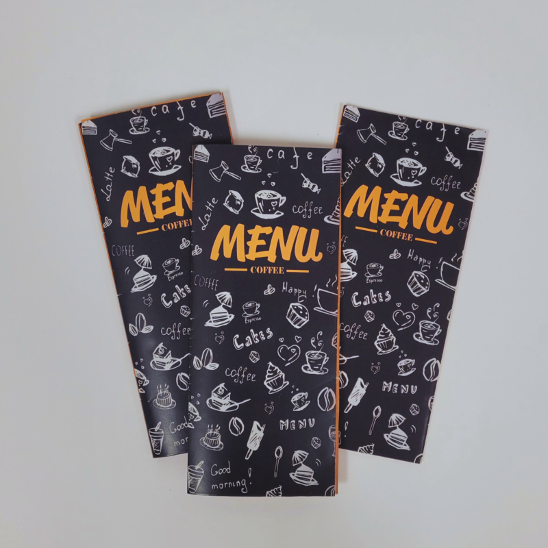 8.5x11 Trifold To Go Menu