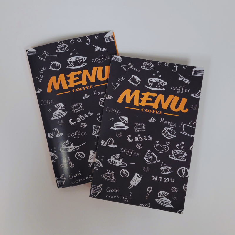 8.5 x 11 Half Fold Menu